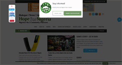 Desktop Screenshot of hopefornigeriaonline.com
